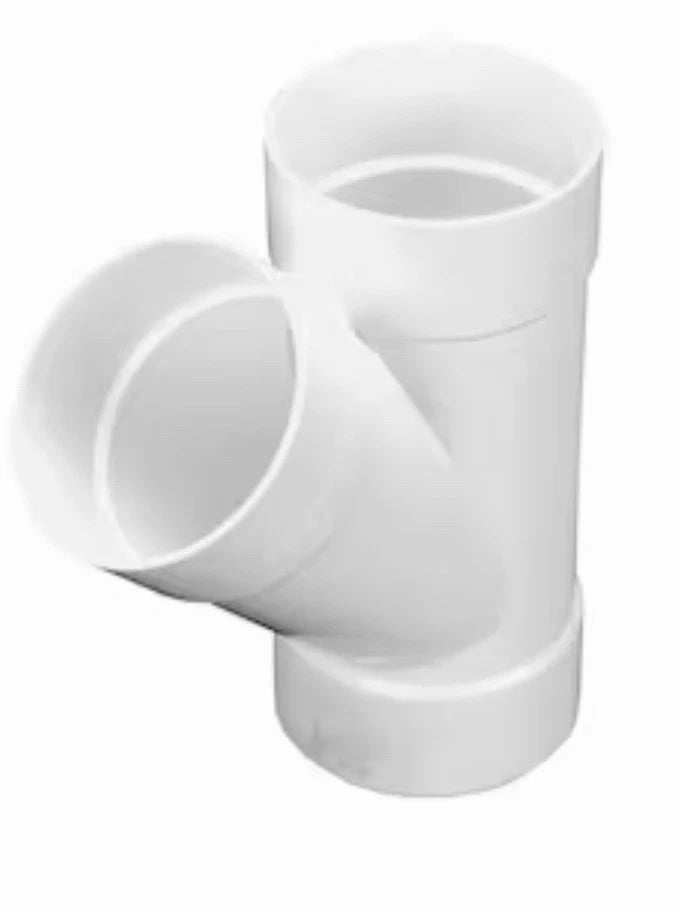 PVC Sewer Drain 45 Degree Wye Fitting Hub 4 inch