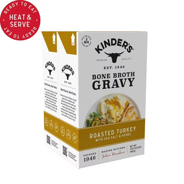 Kinder's Roasted Turkey Bone Broth Gravy 17oz