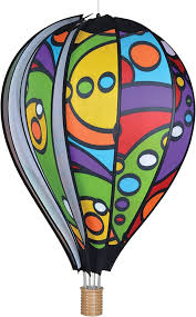 Hot Air Balloon Hanging Garden Spinner 26 Inch